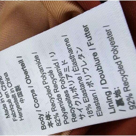 J Crew Swim Bottom Curved Waist String Bikini High Cut Mid Rise Terracotta - Picture 8 of 10